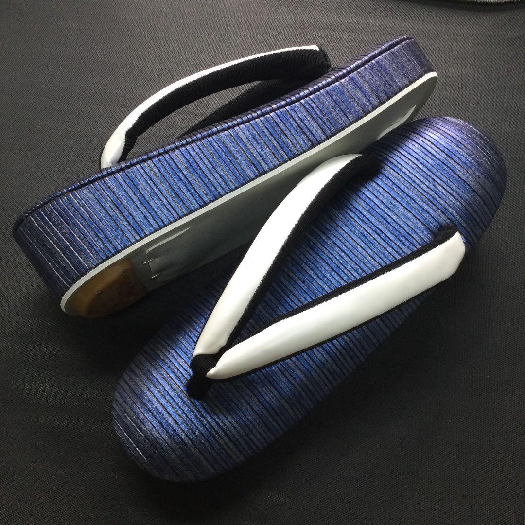 高級草履 低反発 縞型押し(紺) 限定 | smsgolubovci.me