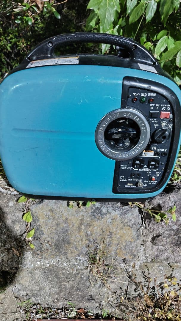 デンヨーGE-1600Ivインバーター発電機 エンジン始動 済傷や汚れあり