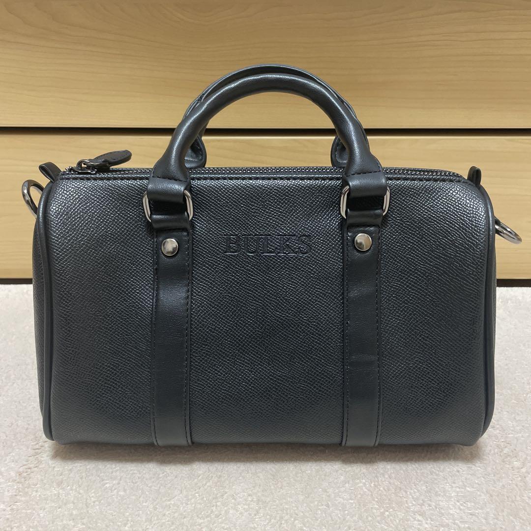 BULKS ミニボストンバッグ　レザー　男性用　鞄