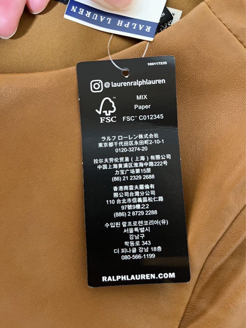 ラルフローレン　ワンピース　半袖　レザー　新品