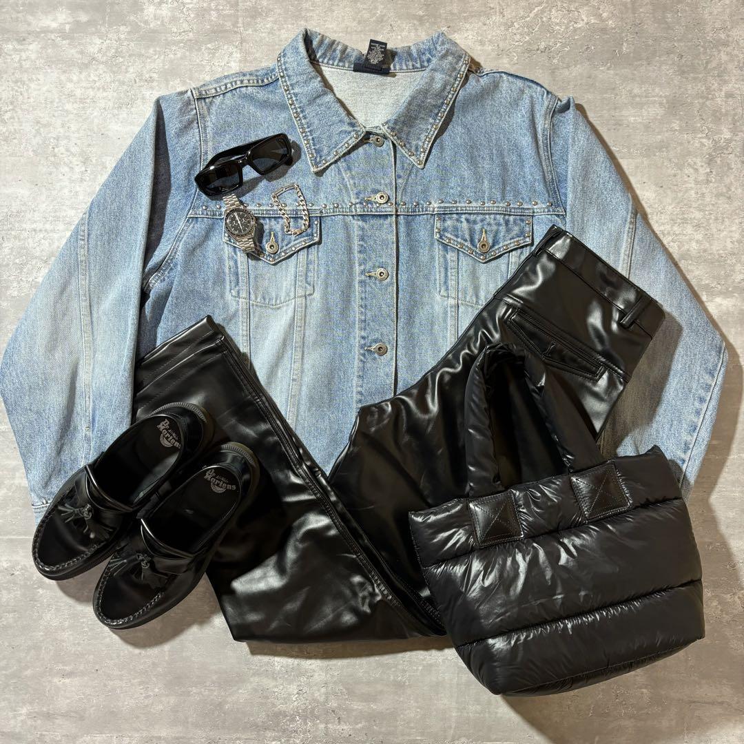 City-boy Styling デニムジャケット レザーパンツ 3点セット