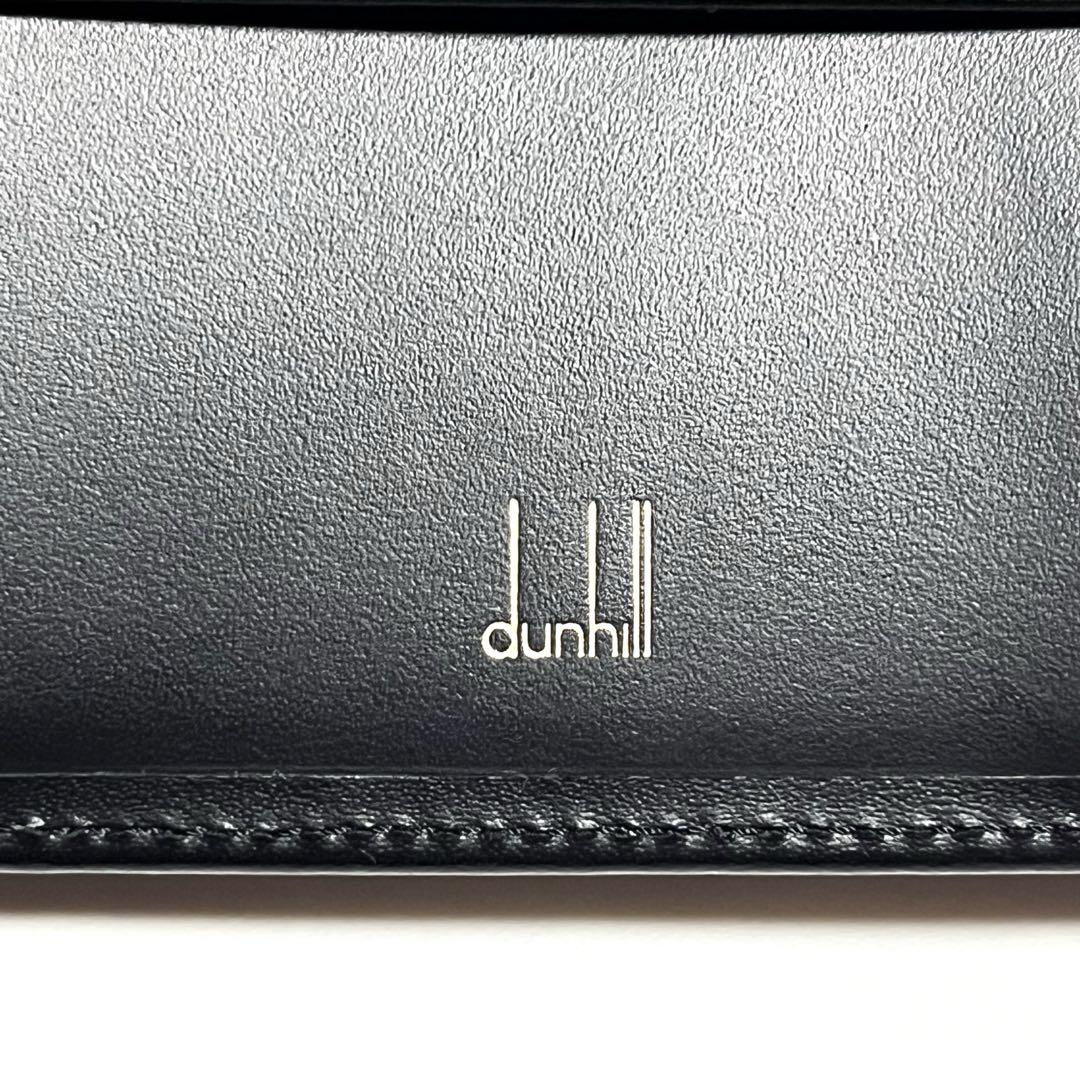 dunhill 二つ折り財布 ブラック ゴールド レザー 美品 未使用 箱