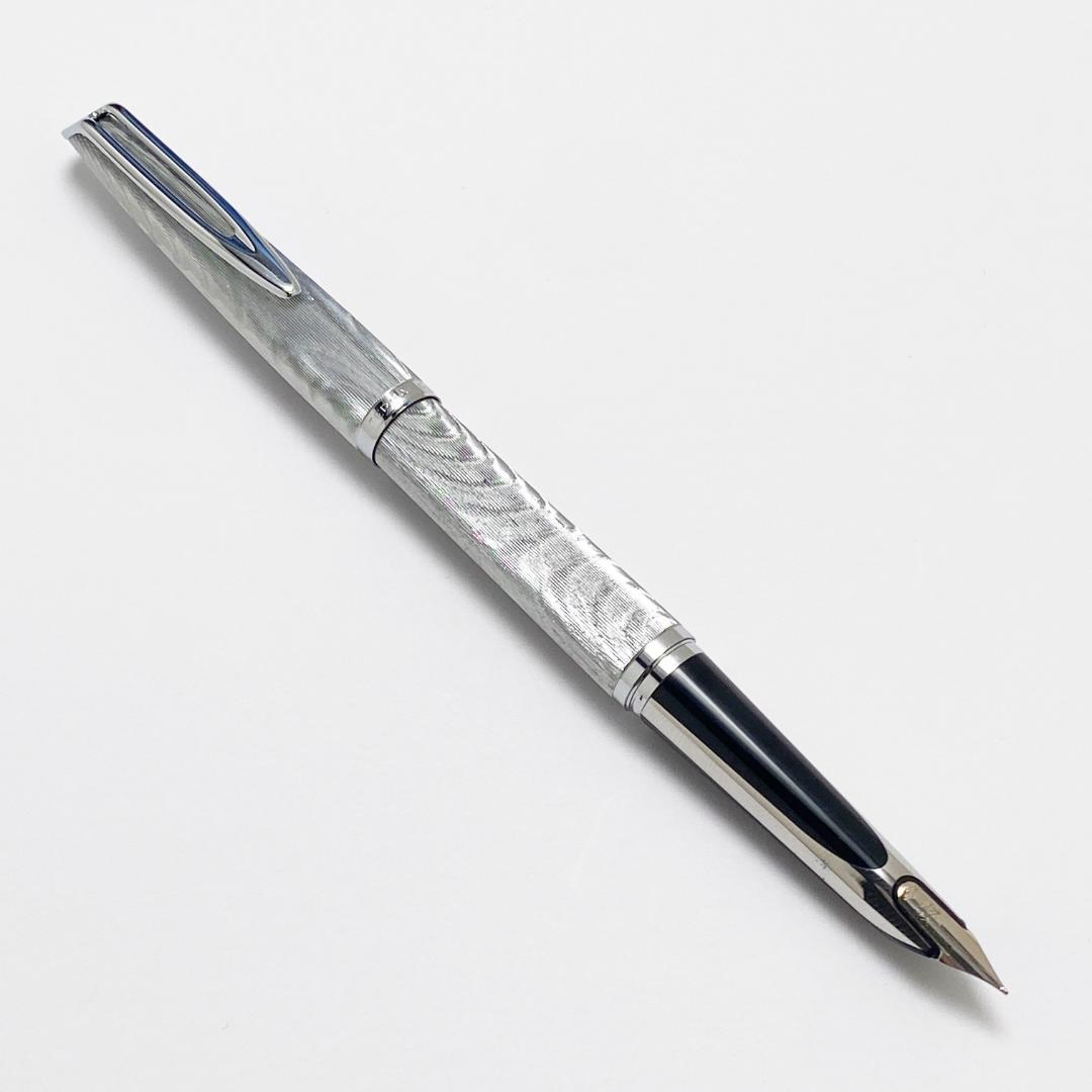 ウォーターマン 万年筆 PLAQUE ARGENT CF 18K ケース付