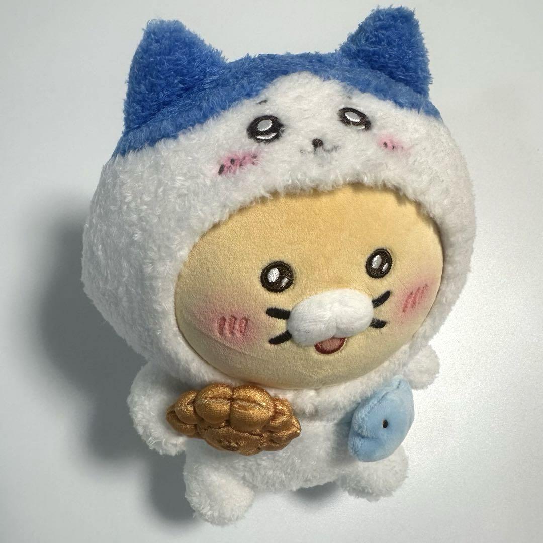 【韓国限定／新品】ちいかわとハチワレ❌カカオコラボ　ぬいぐるみ 韓国限定 ちいかわ カカオフレンズ コラボ ハチワレ ぬいぐるみ