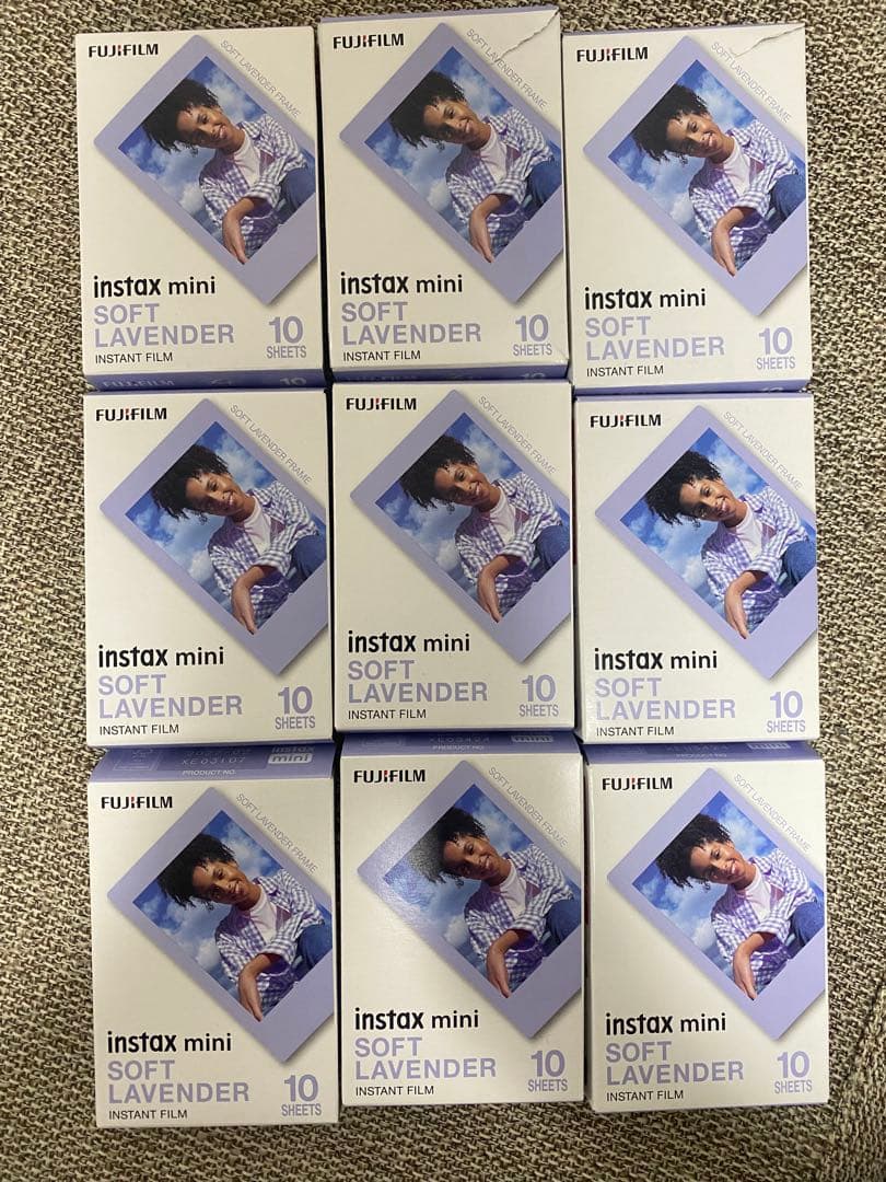 富士フイルム instax mini Soft Lavender 9個セット