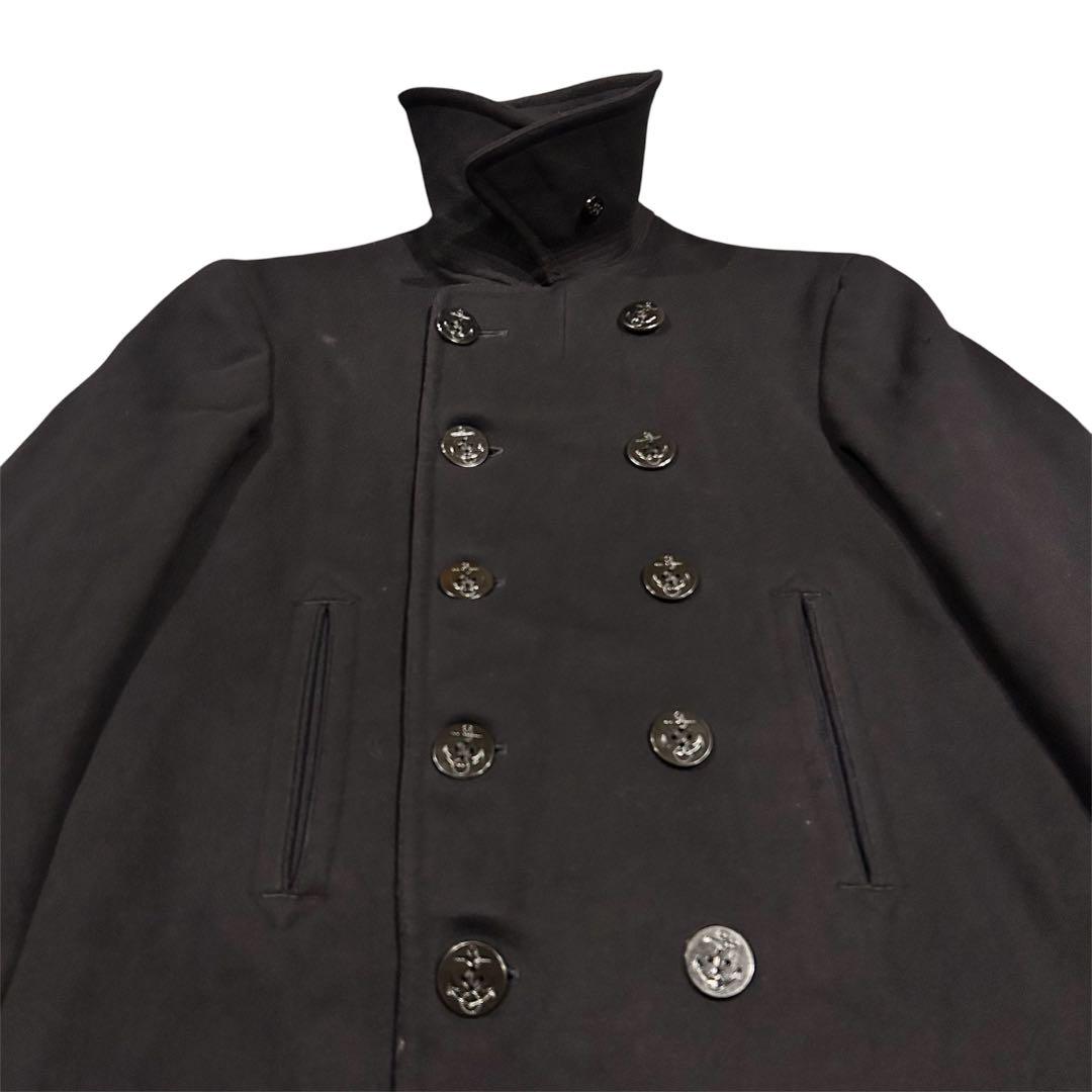 【40’s】US NAVY 米海軍 ビンテージ Pコート 10ボタン　ww II