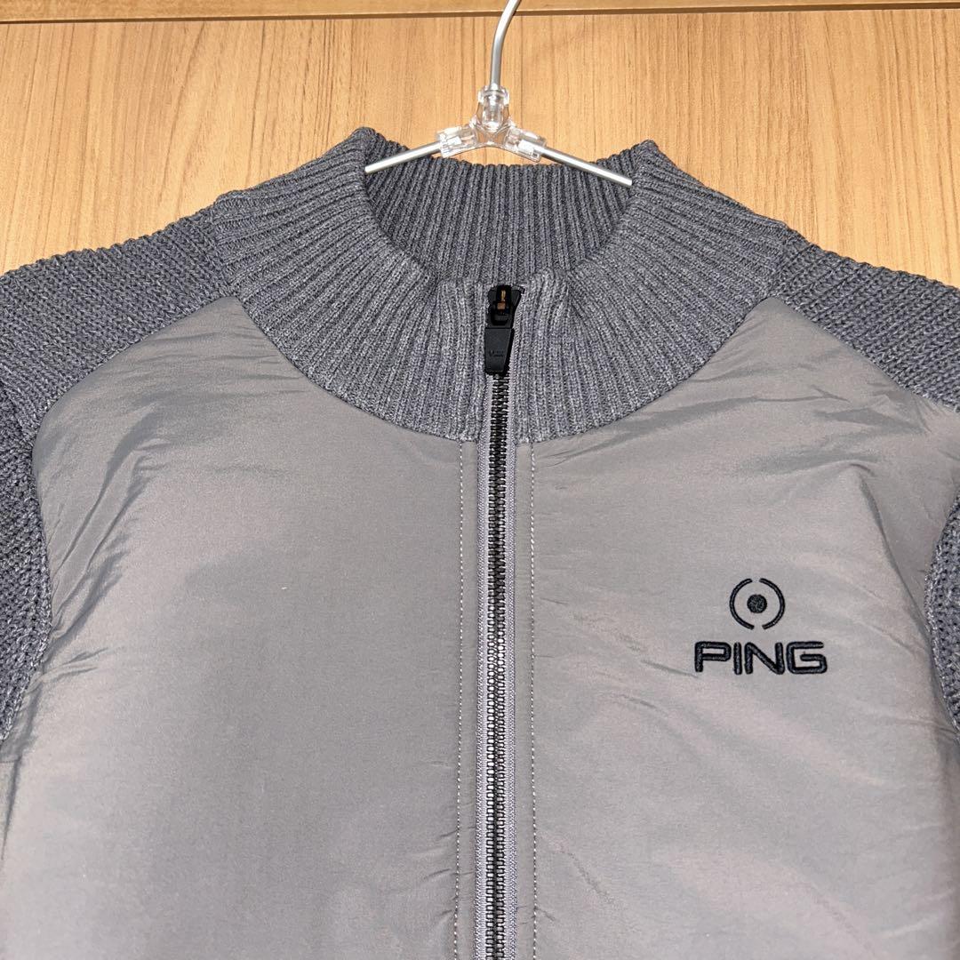 PING ジップアップジャケット グレー　レディース　サイズＭ　新品