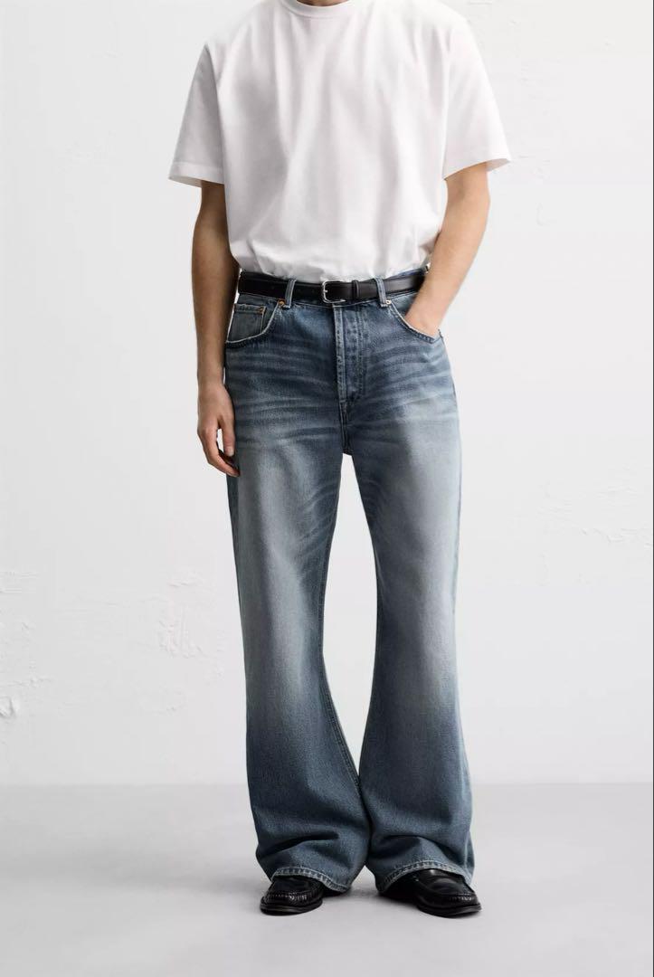パンツ JEANS FLARE FIT BAGGY