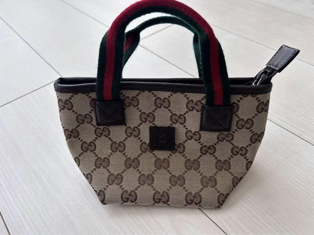 GUCCI グッチ チルドレンズ GGキャンバス シェリーライン ミニトート 画像1