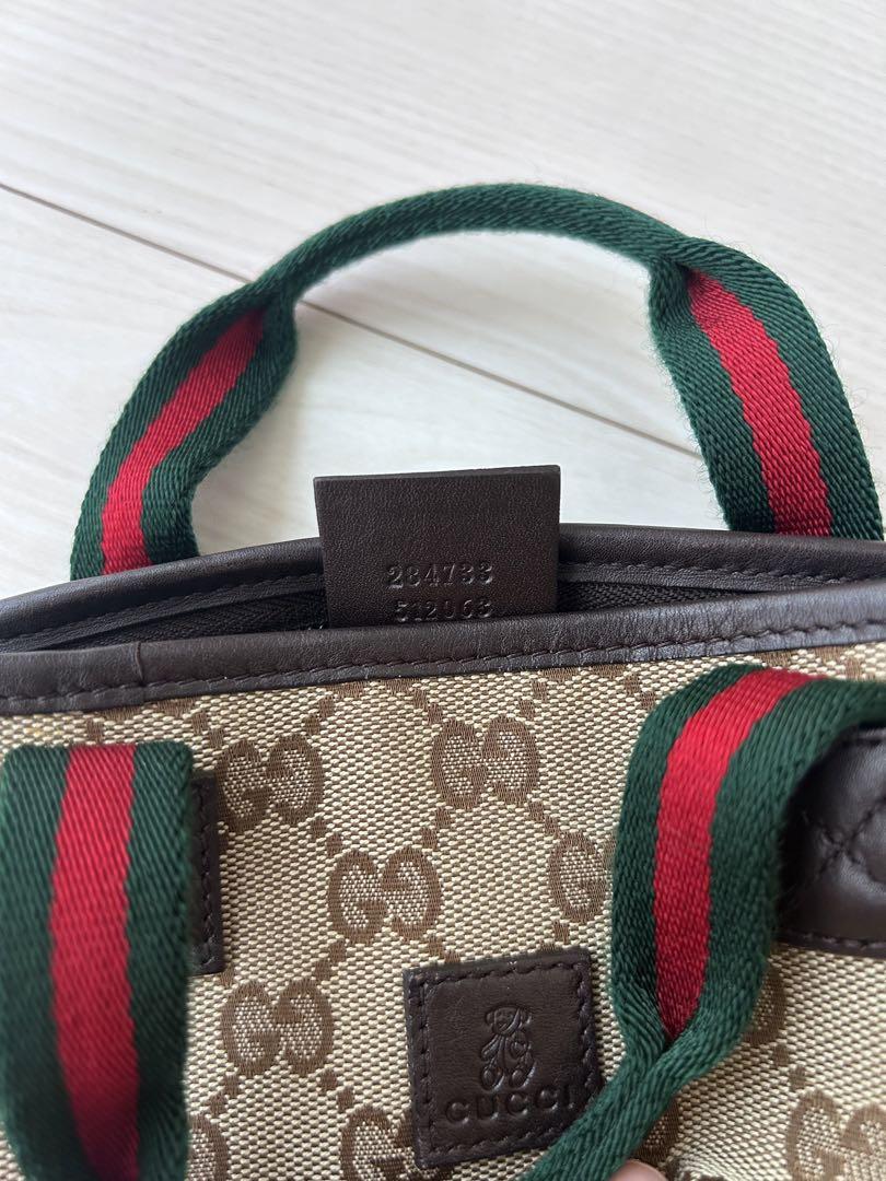 GUCCI グッチ チルドレンズ GGキャンバス シェリーライン ミニトート 画像4