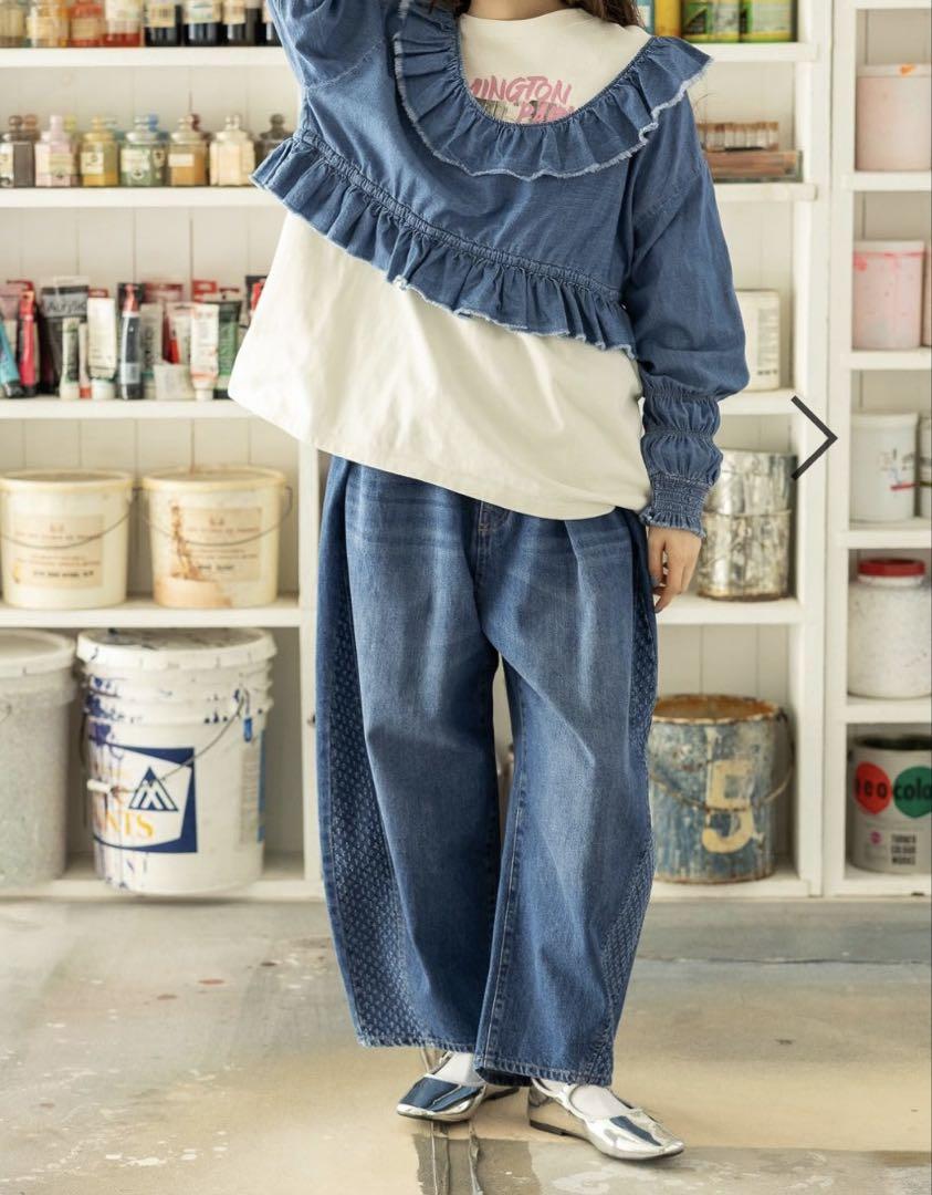 Niko and… ニコアンド BELT BARREL DENIMU