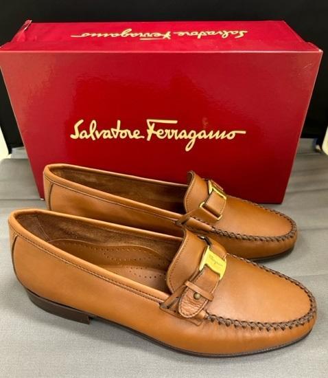 Salvatore Ferragamo ヴァラローファー ブラウン 8.5EE