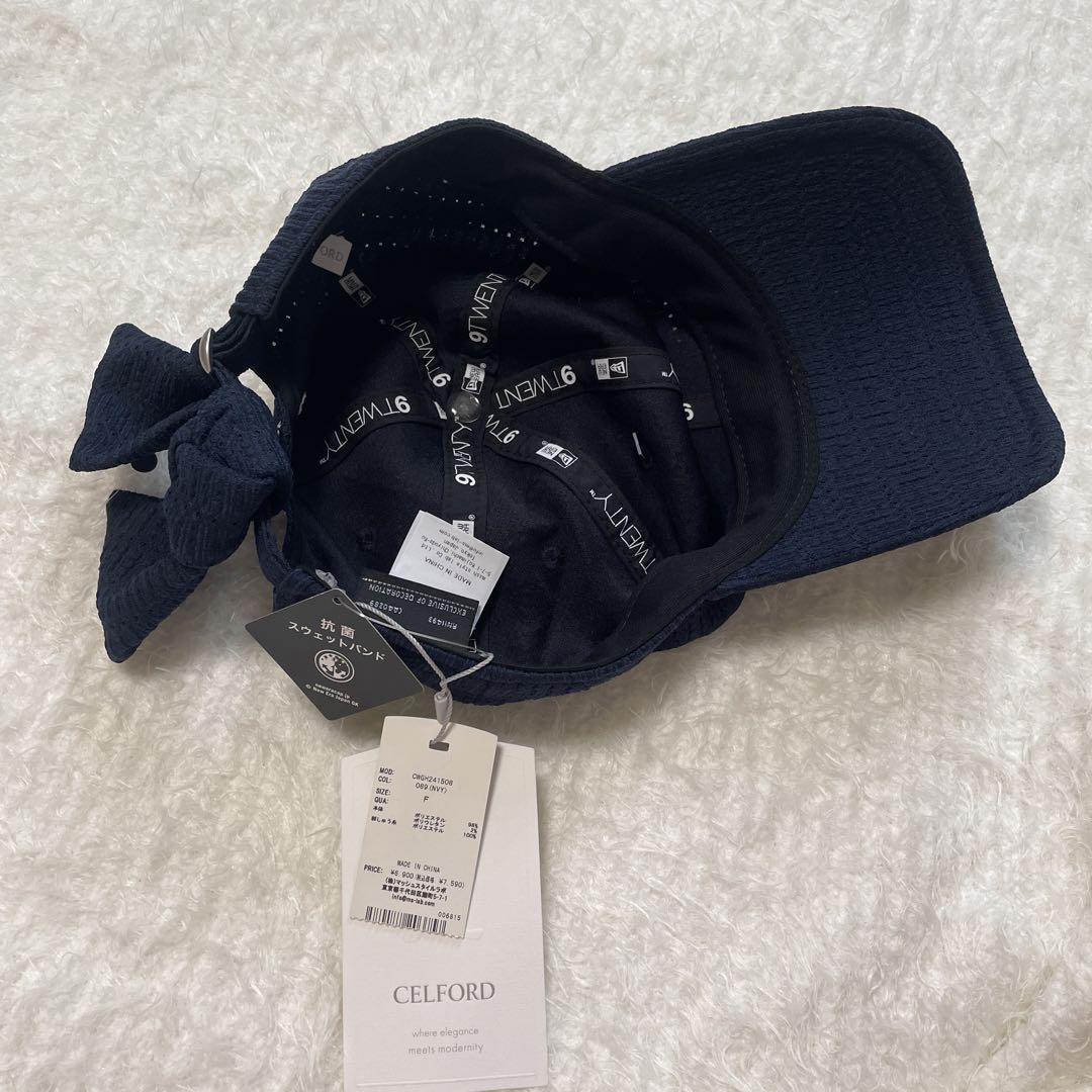 【新品未使用】CELFORD×NEW ERAコラボ レースリボンゴルフキャップ