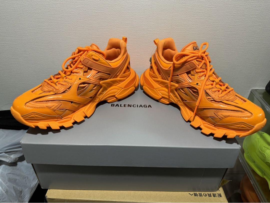新品❗️BALENCIAGA Track2 オレンジ サイズ:42 海外限定カラー