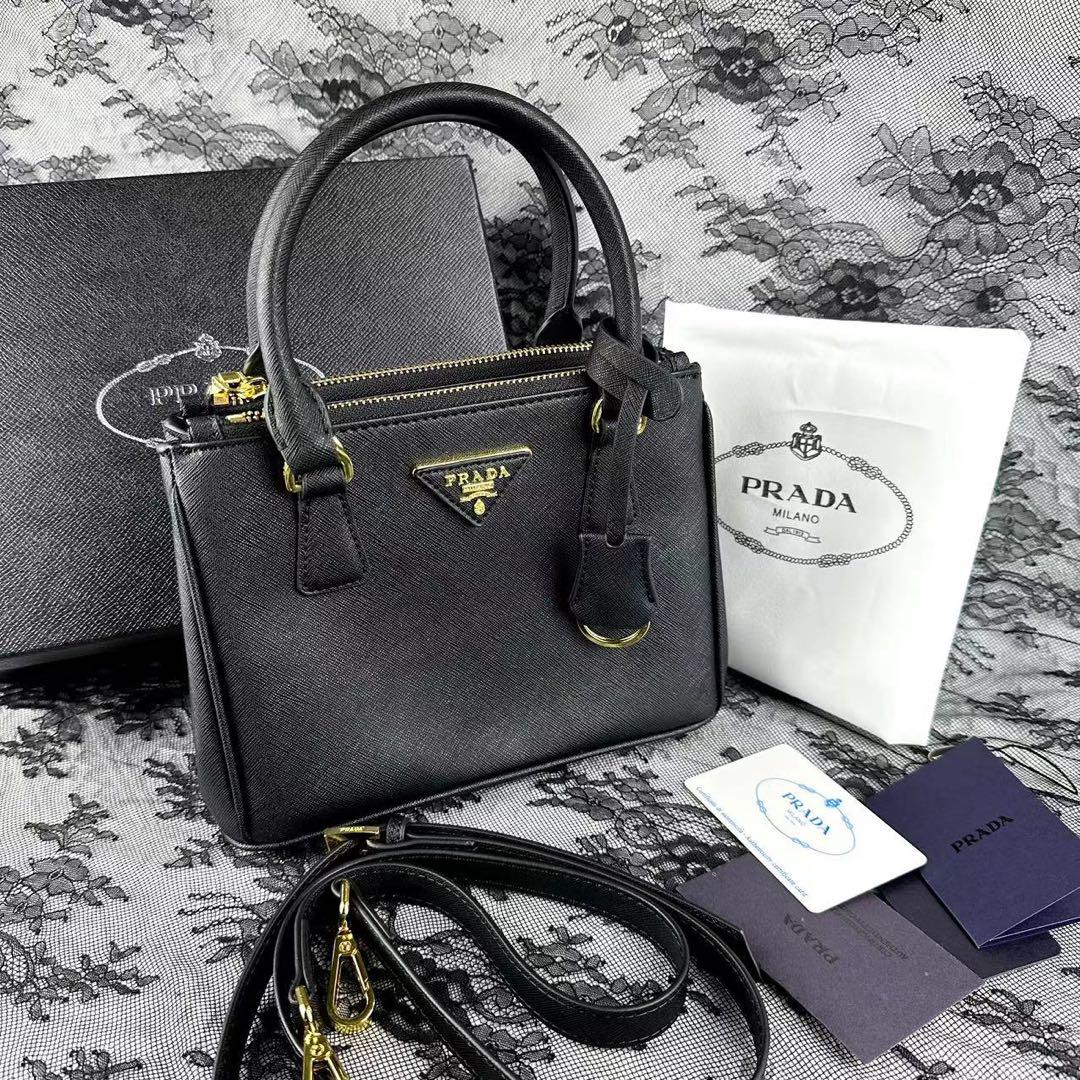 PRADA ガレリア サフィアーノレザー ミニバッグ