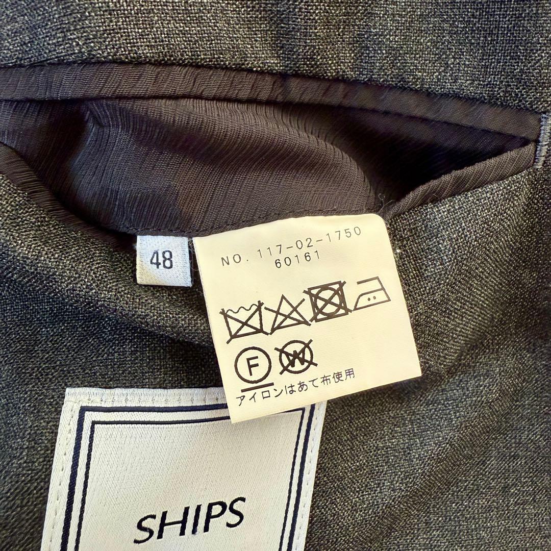 美品 SHIPS×カノニコ テーラード ジャケット グレー 48 L相当