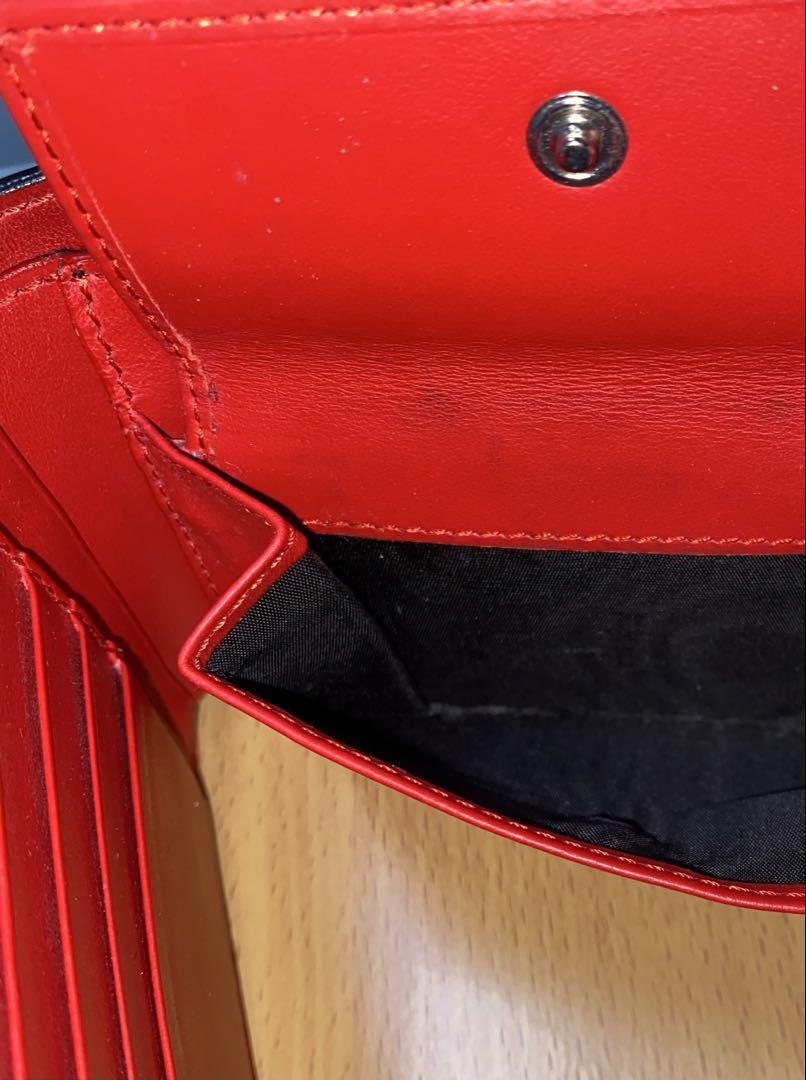 FENDI 二つ折り財布 黒/黄色　バグズアイ