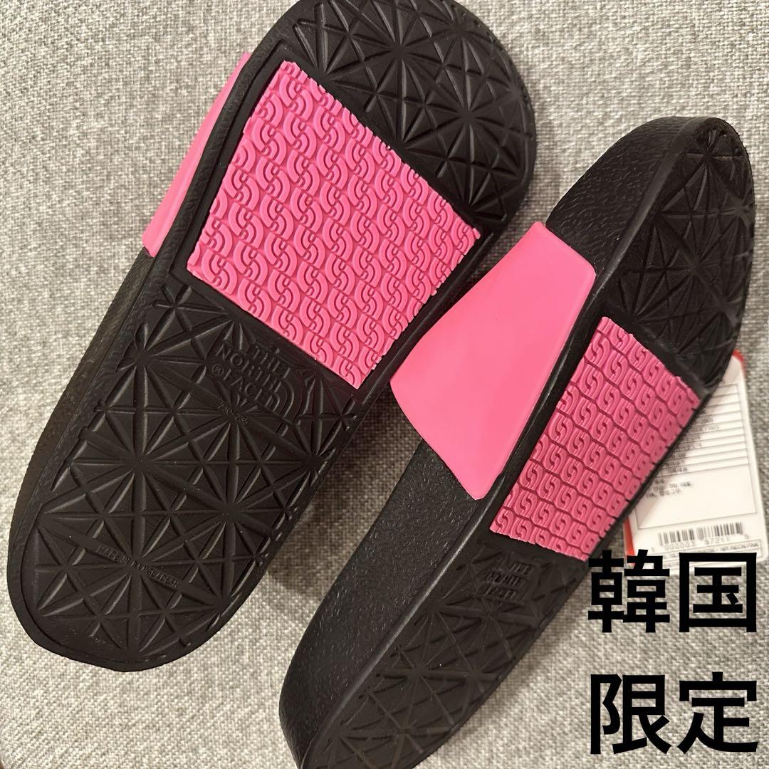 新品未使用】韓国限定 ノースフェイス サンダル スライド ピンク