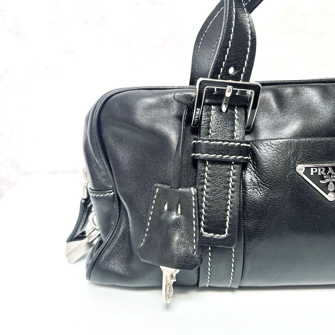 PRADAプラダ ハンドバッグ レザー