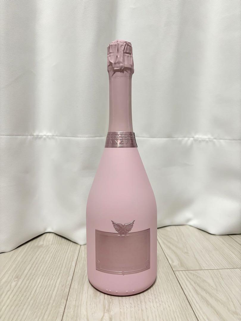 【未開栓】エンジェル　シャンパン　ドゥミセック　ロゼ　レザータイプ 箱鍵付き
