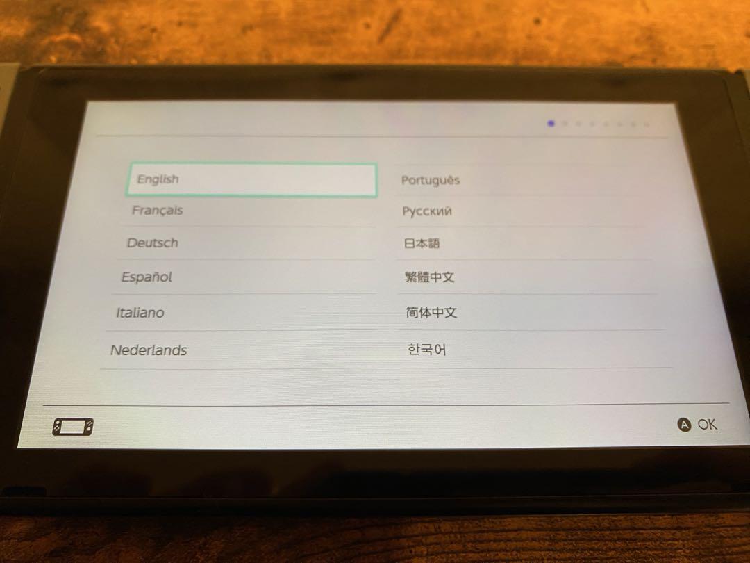 Nintendo switch グレー 画面黄ばみ 別売りプロコントローラセット