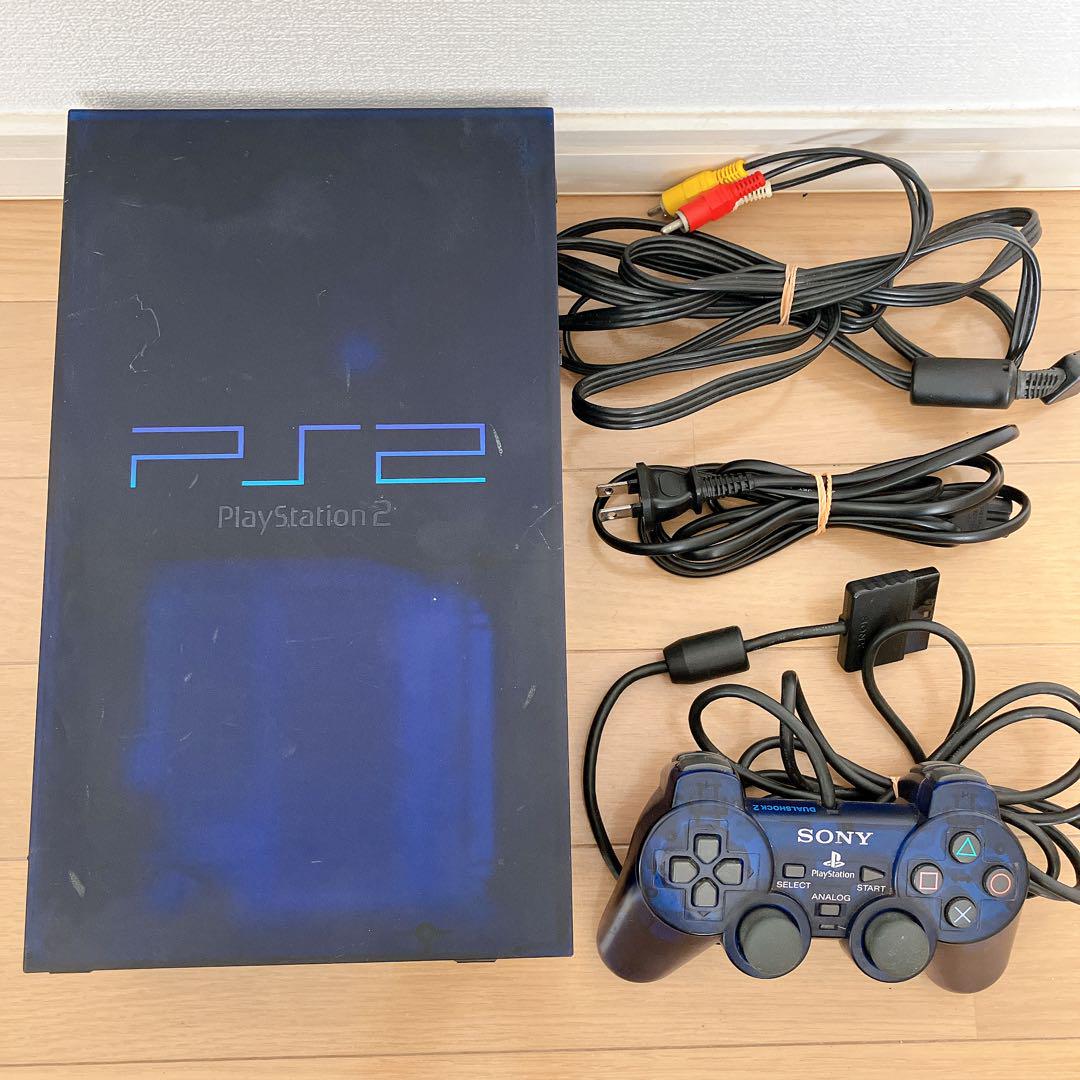PlayStation2 本体セット SCPH-50000 ミッドナイトブルー - メルカリ