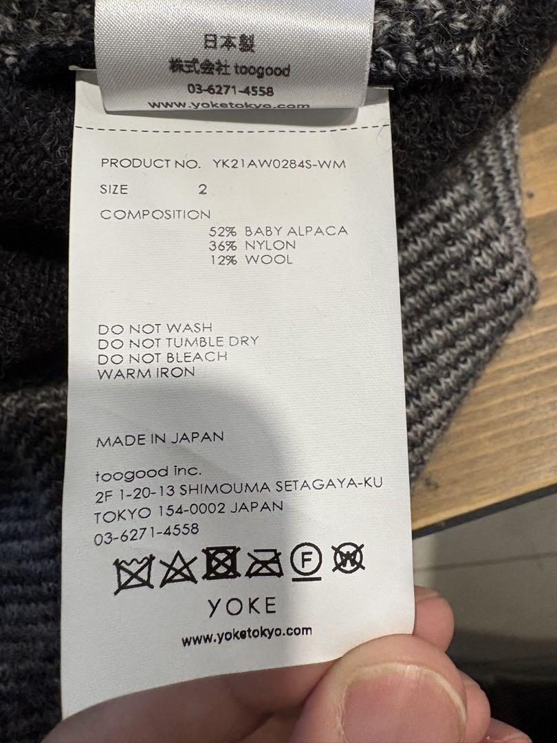YOKE EXCLUSIVE グレー カーディガン