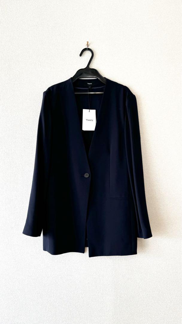 新品未使用 Theory セオリー ノーカラー ジャケット タグ付き 2