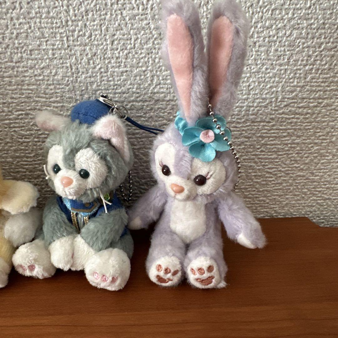ディズニーキャラクターぬいぐるみストラップタグなし4個セット