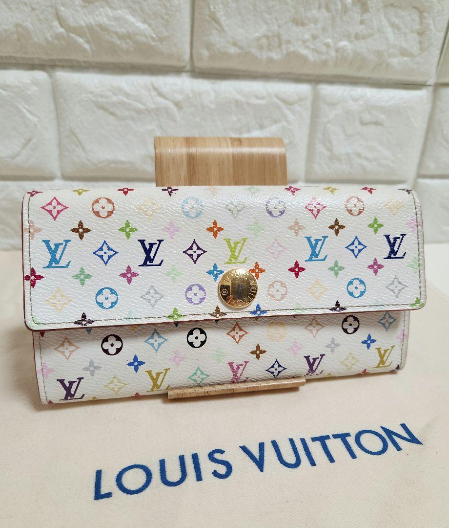 【ゆとり】LOUIS VUITTON マルチカラー 長財布 ポルトフォイユ