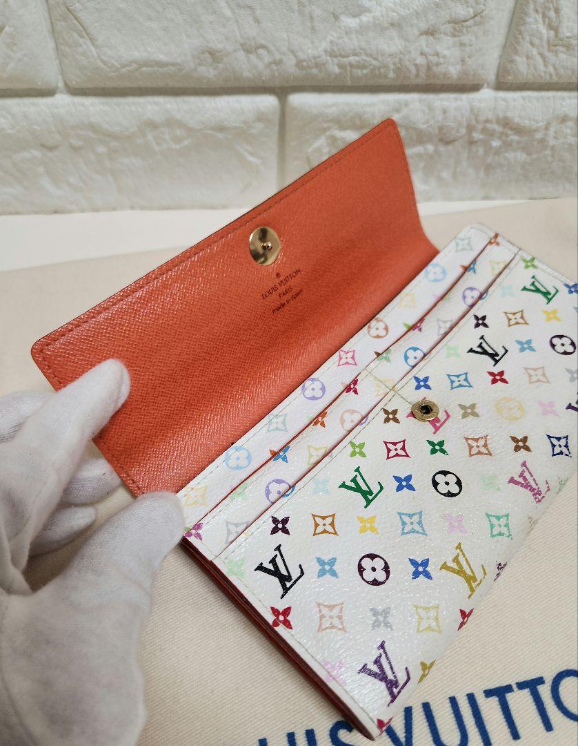 【ゆとり】LOUIS VUITTON マルチカラー 長財布 ポルトフォイユ