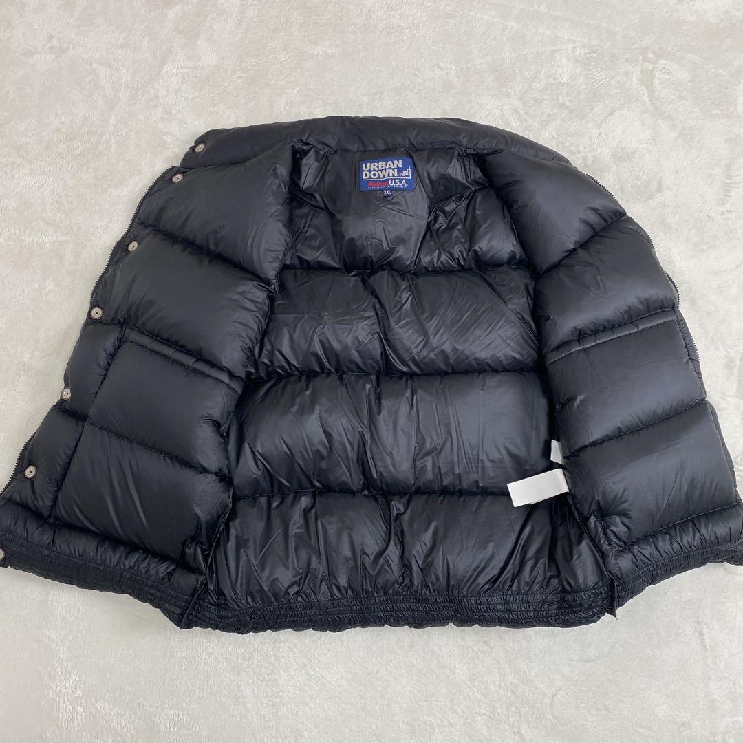 【XXL 美品】アヴィレックス USA ダウンベスト ブラック 大きいサイズ