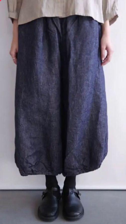 フォグリネンワーク fog linen work サラ デニム バルーンパンツ