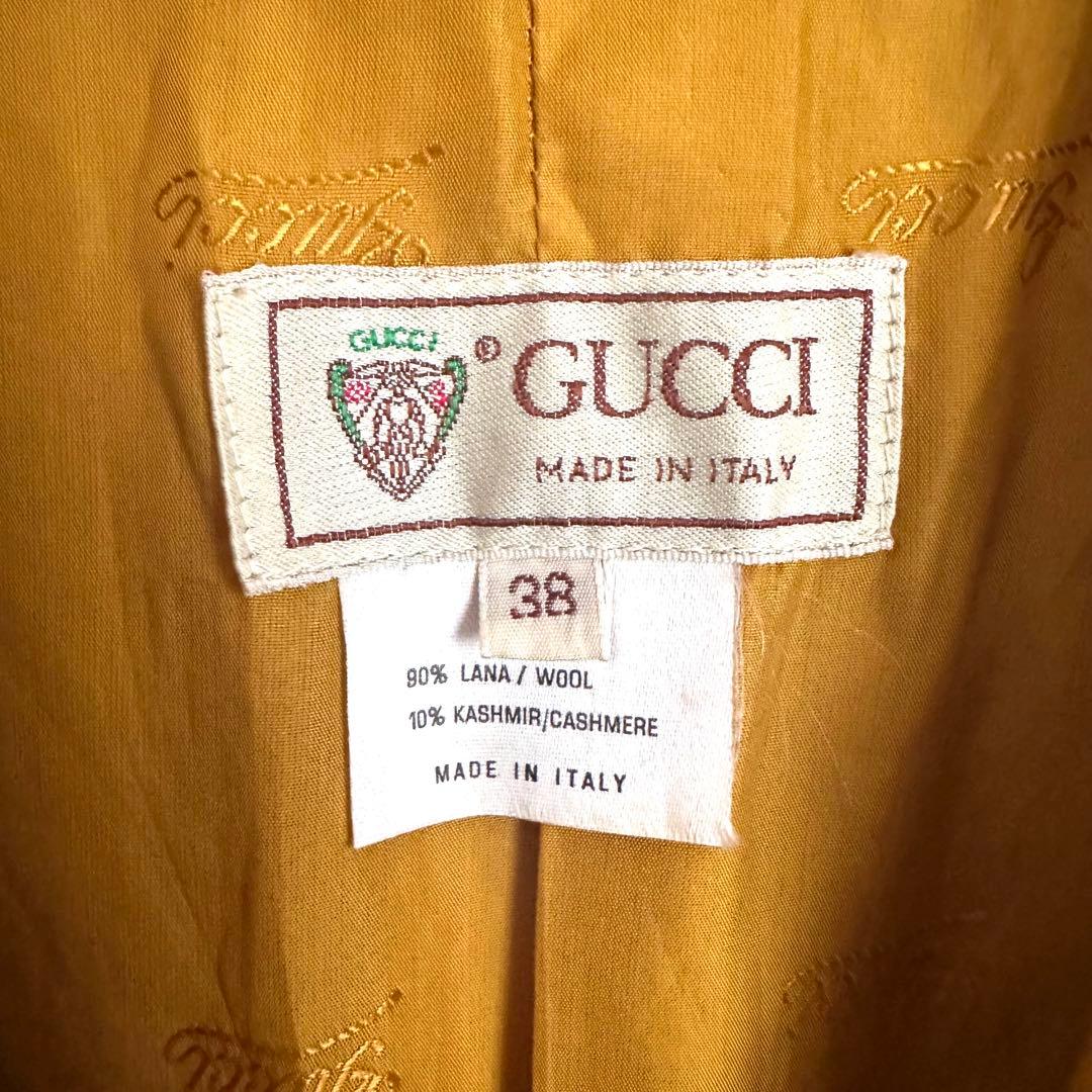 〈 GUCCI 〉ウールカシミヤ混 ヴィンテージロングコート 〈 GUCCI 〉ウールカシミヤ混 ヴィンテージロングコート