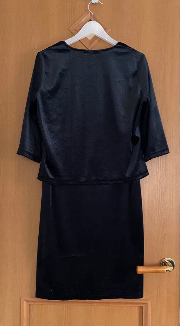 HARTFORD ハートフォード　ベロア ワンピース 　セレモニー　結婚式　黒