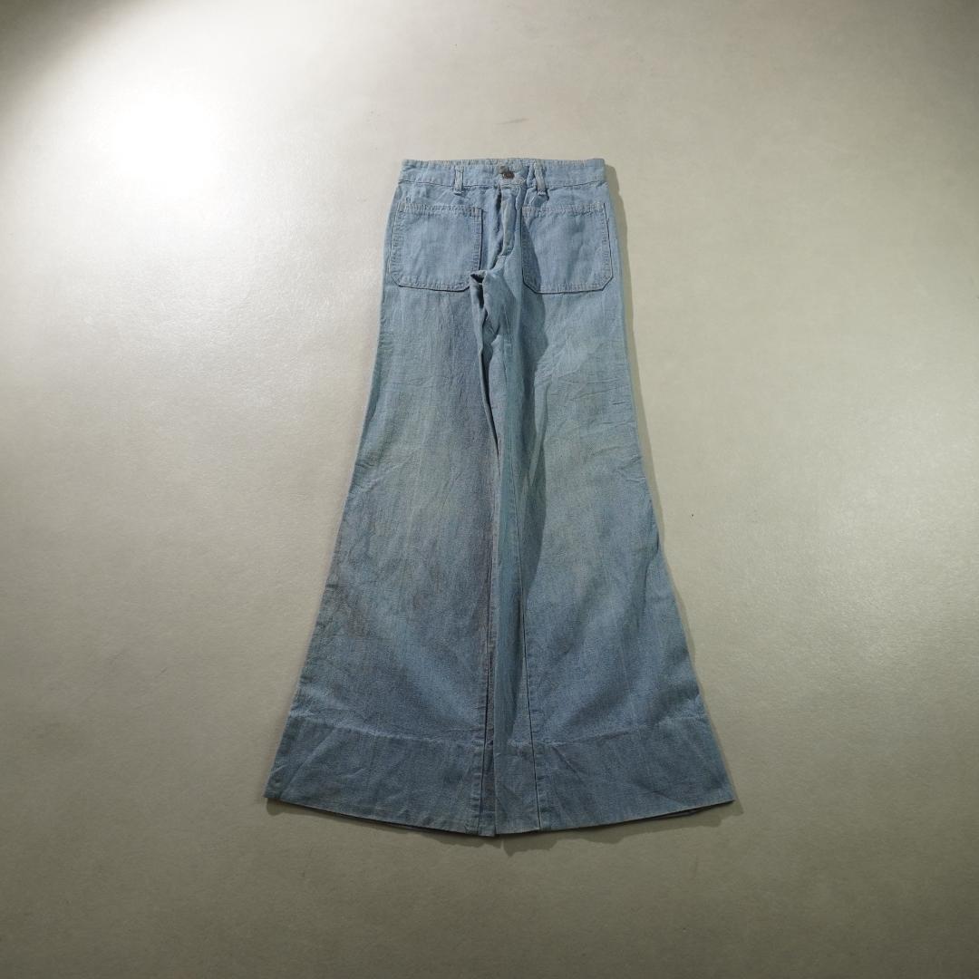 vintage フレアデニムパンツ ポケットジーンズ /VW578パンツ