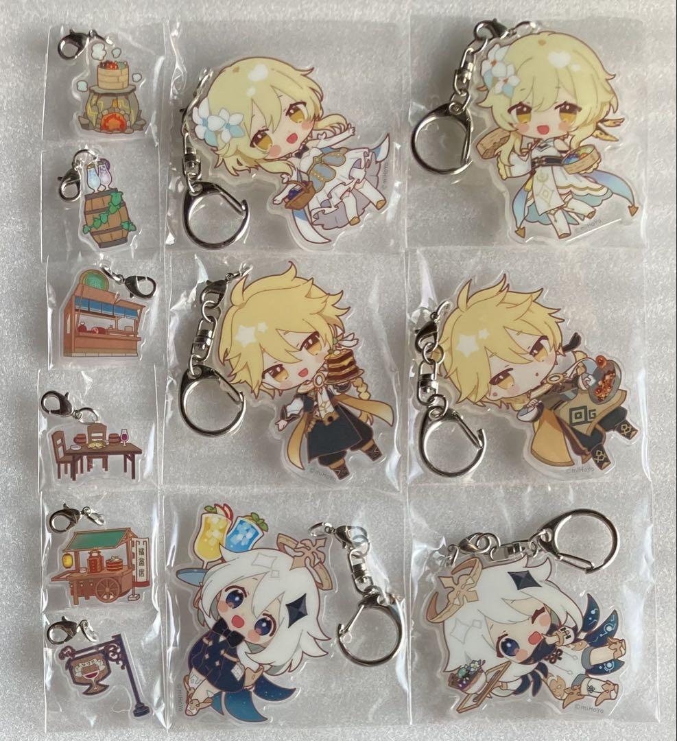 原神 パイモン 空 蛍 スイパラ アクリルキーホルダー セット