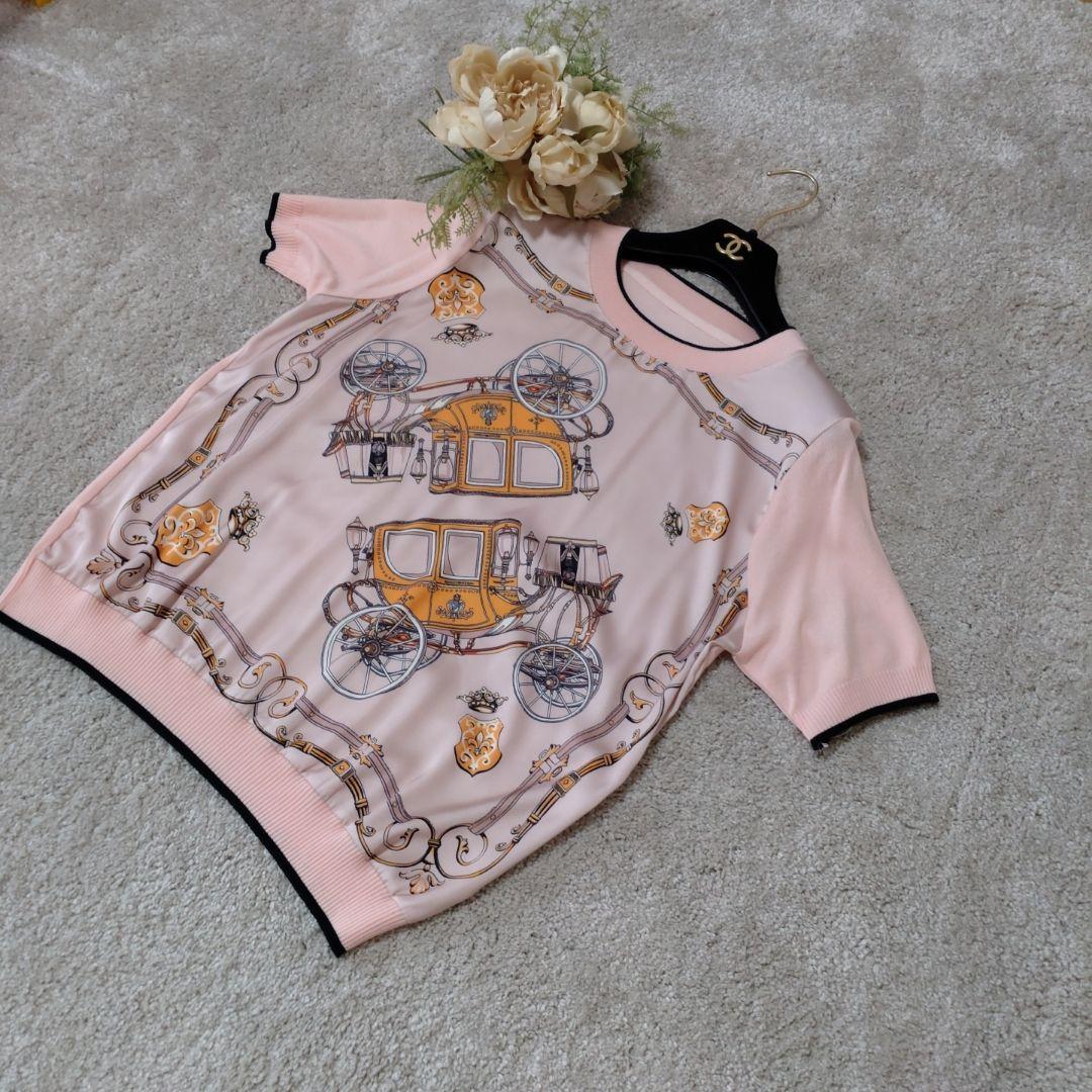 ❤️スカーフ柄の素敵なニット