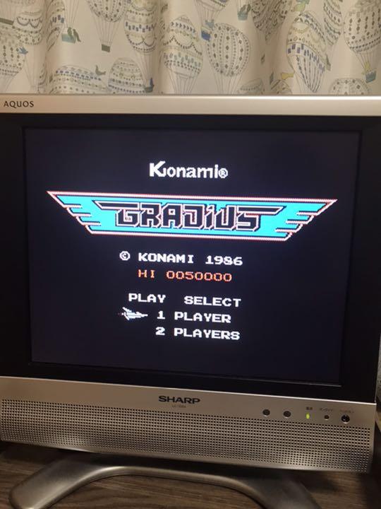 ツインファミコン 後期型 AN-505 ACアダプタ無 動作確認済 グラディウス