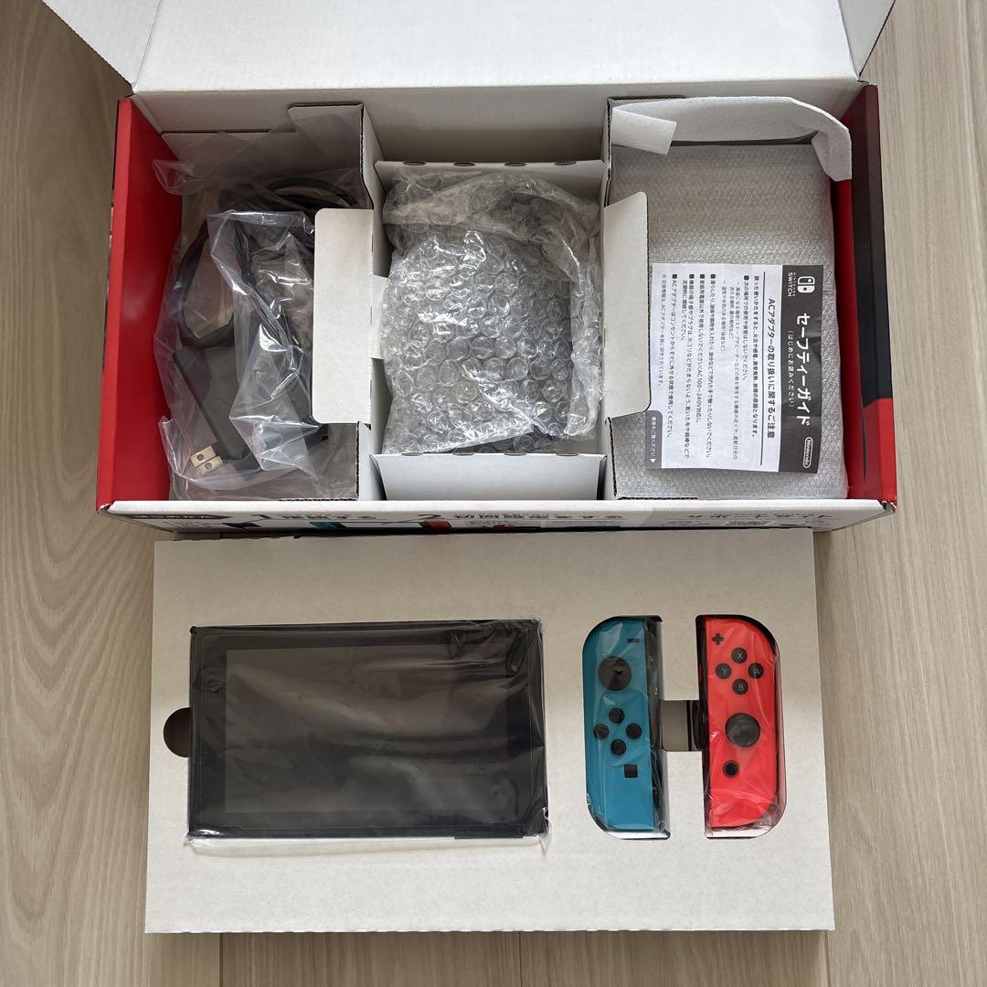 Nintendo Switch 本体 青/赤 Joy-Con - メルカリ