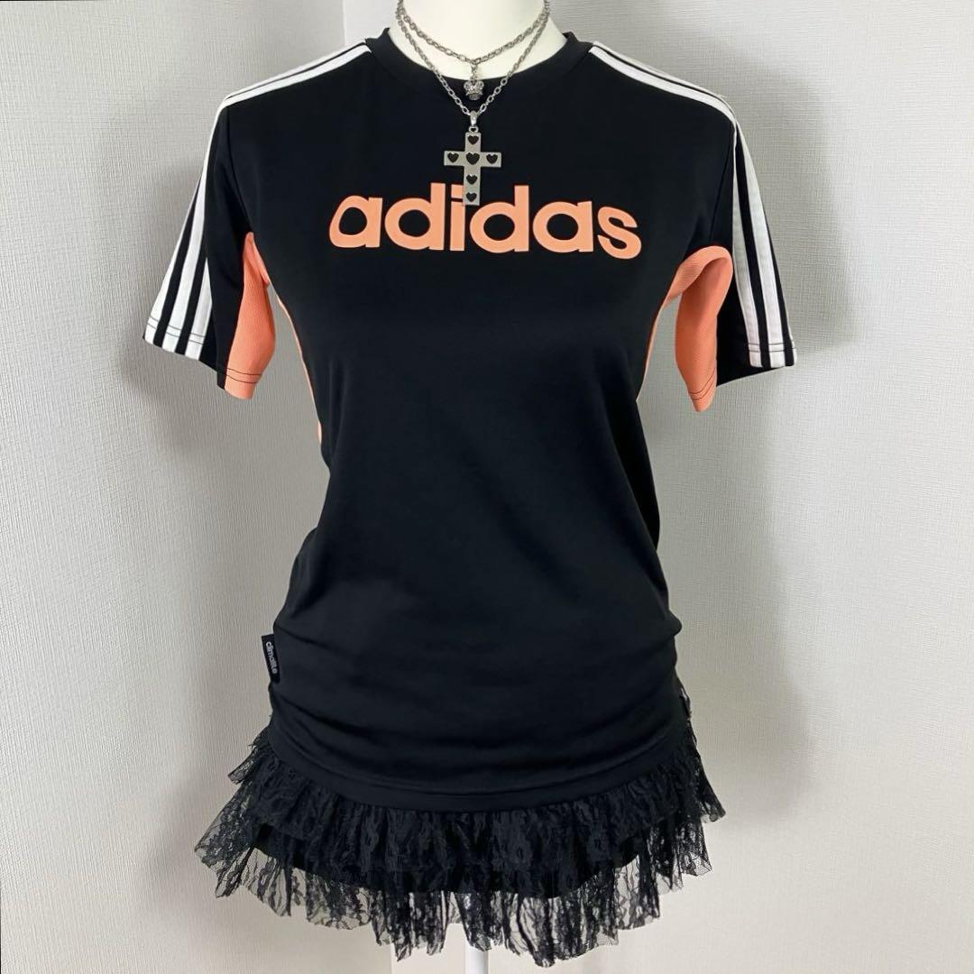 y2k 00s】adidasアディダス ピチtロゴt 平成ギャル マクブリング