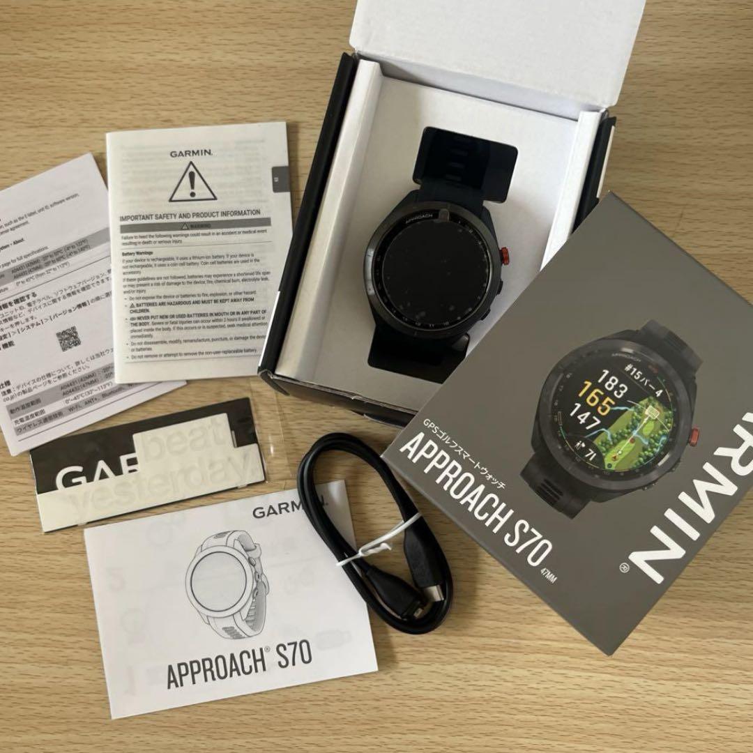 【美品】GARMIN GPSゴルフスマートウォッチAPPROACH S70