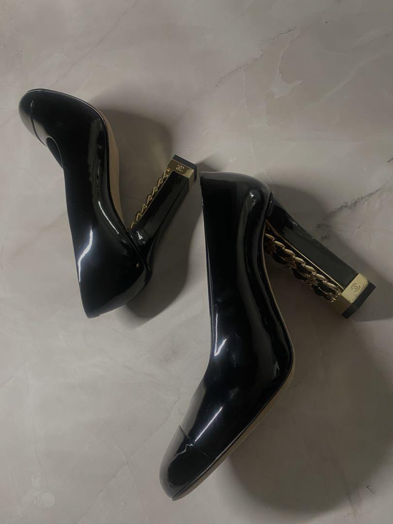m*a様 CHANEL ブラックエナメルパンプス靴（新品）サイズ24cm