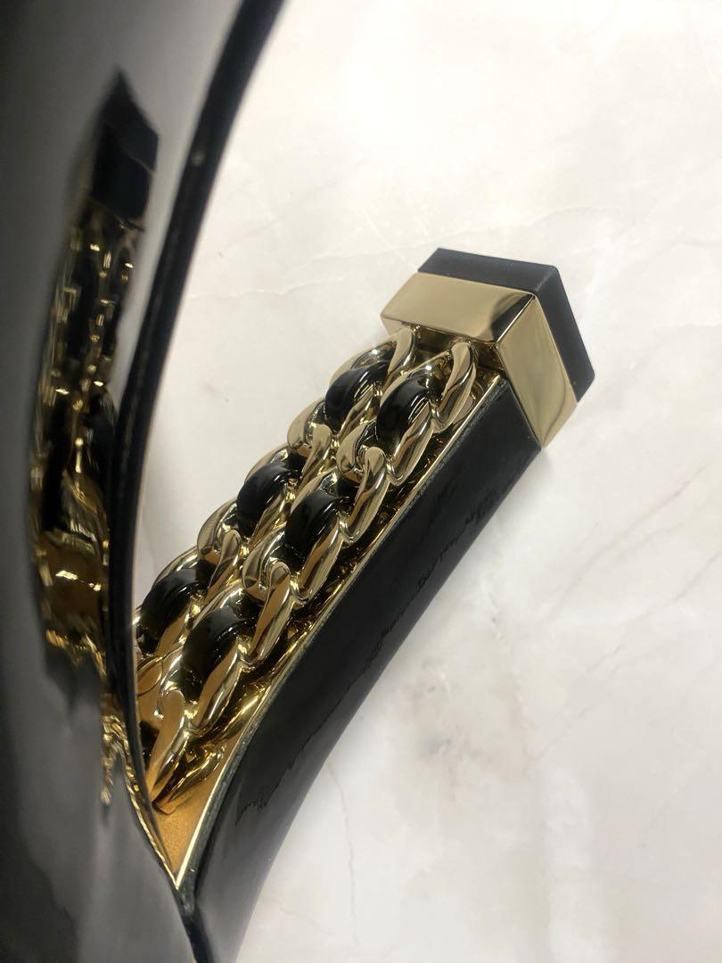 m*a様 CHANEL ブラックエナメルパンプス靴（新品）サイズ24cm