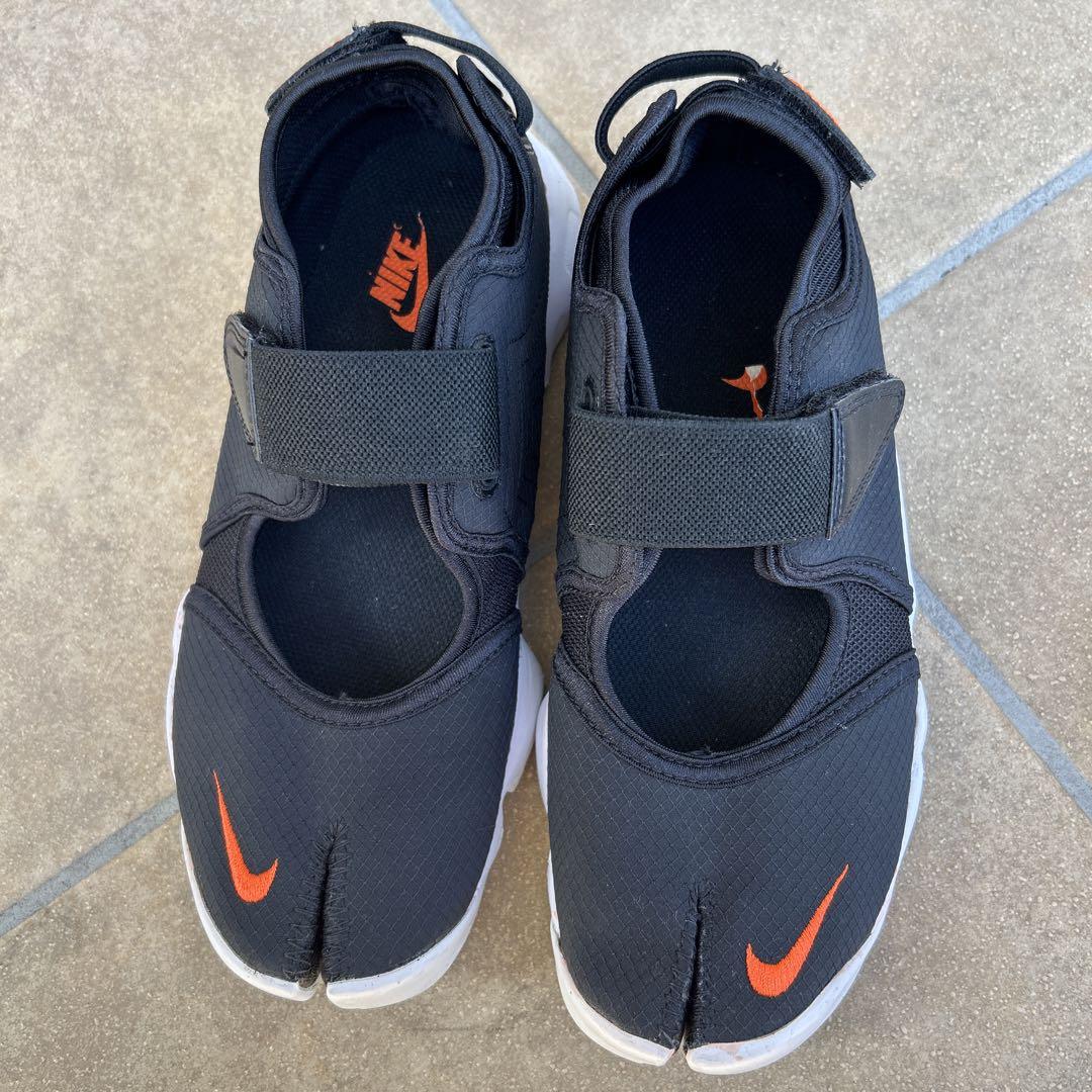 【美品】NIKE エアリフト ブラック オレンジ 25