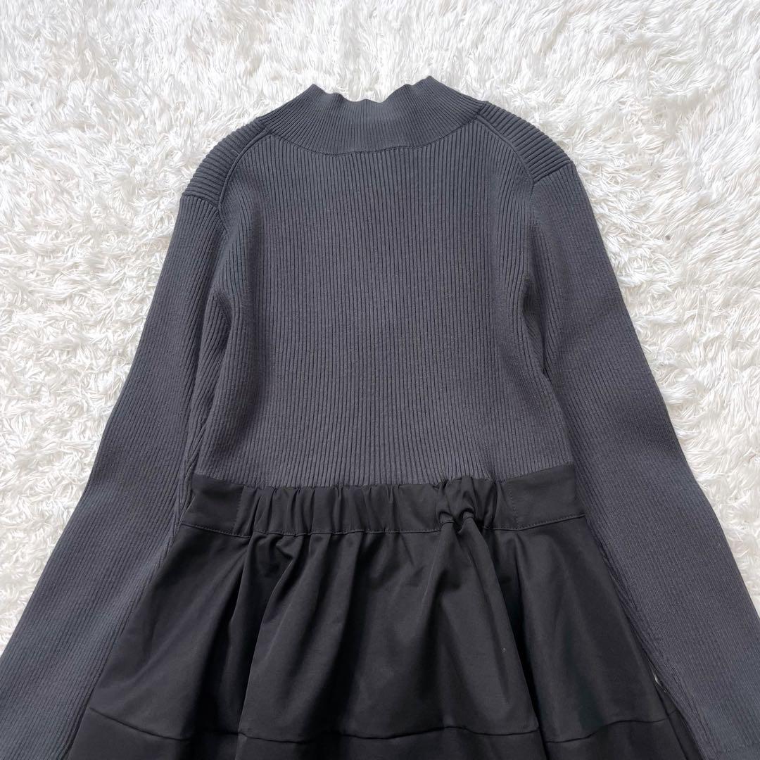 新品✨️NATURALBEAUTYBASICハーフジップニットドッキングワンピース