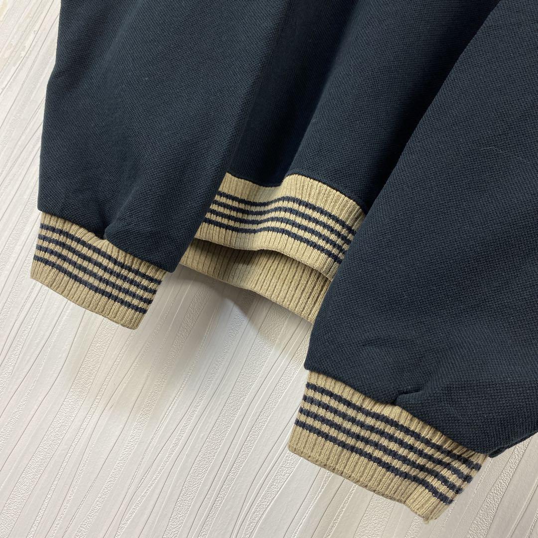 【USA製】US古着☆ヴィンテージスウェット　ワンポイント刺繍　リブライン