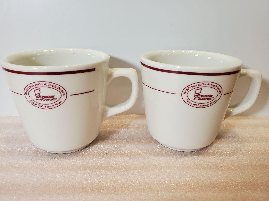 ミスタードーナツ　マグカップ　４点セット　旧ロゴ　レトロ