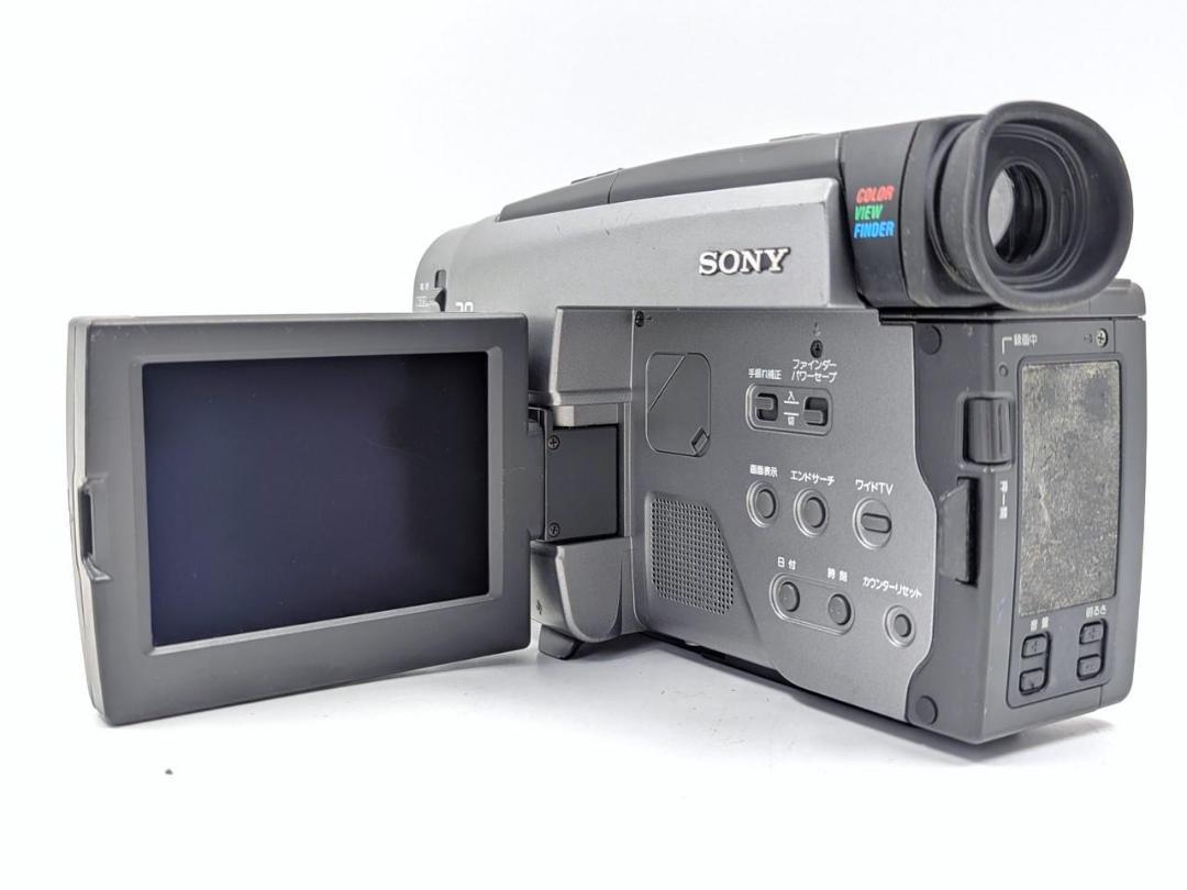 8mmテープのダビングに！ SONY ビデオカメラ CCD-TRV90 02