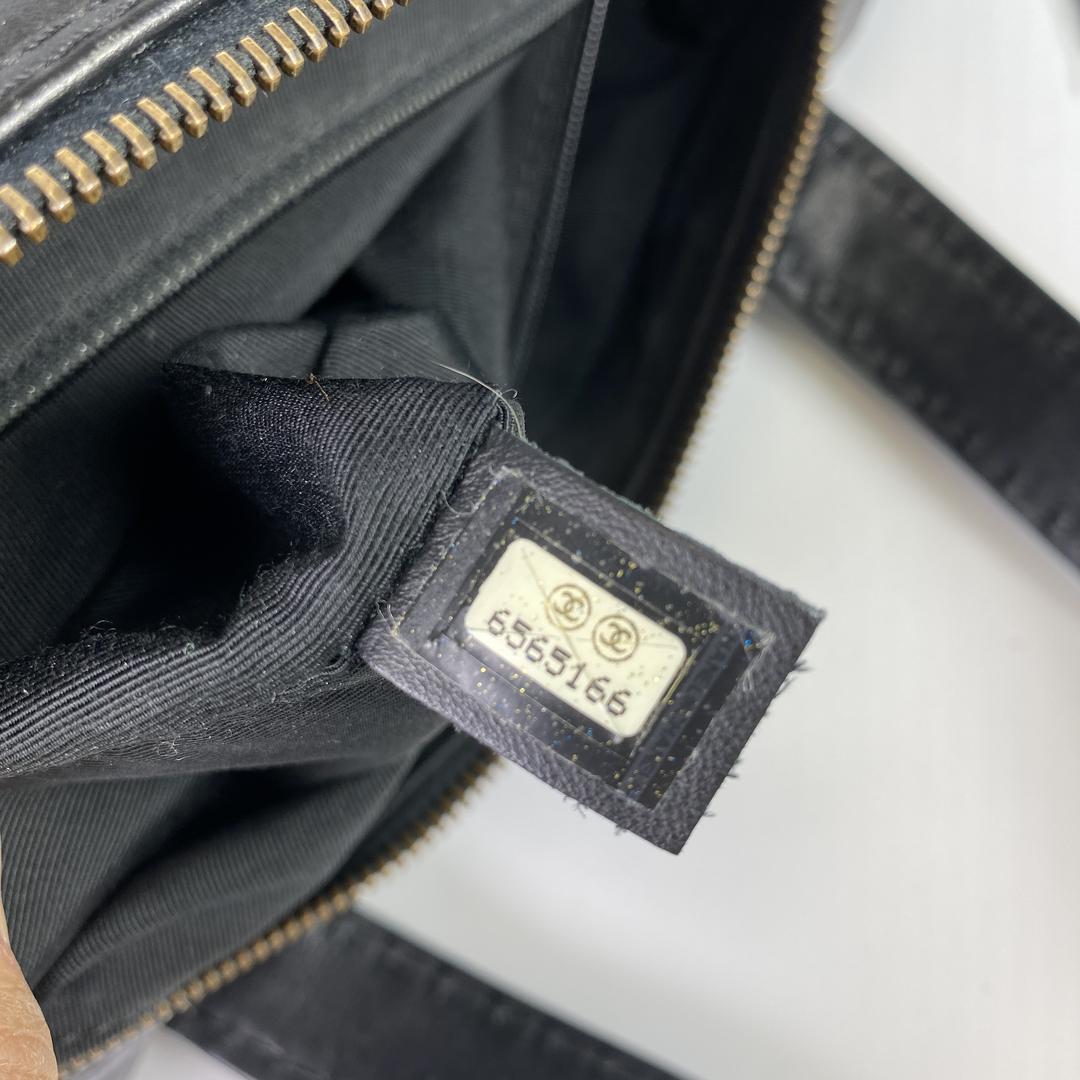 良品シャネル ワイルドステッチ  カーフスキン ハンドバッグ黒 A-1032 io.eteclab.net